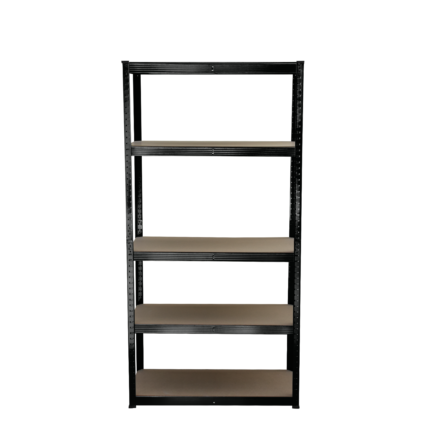 KCT 5 Tier Black Metal Shelving Unit