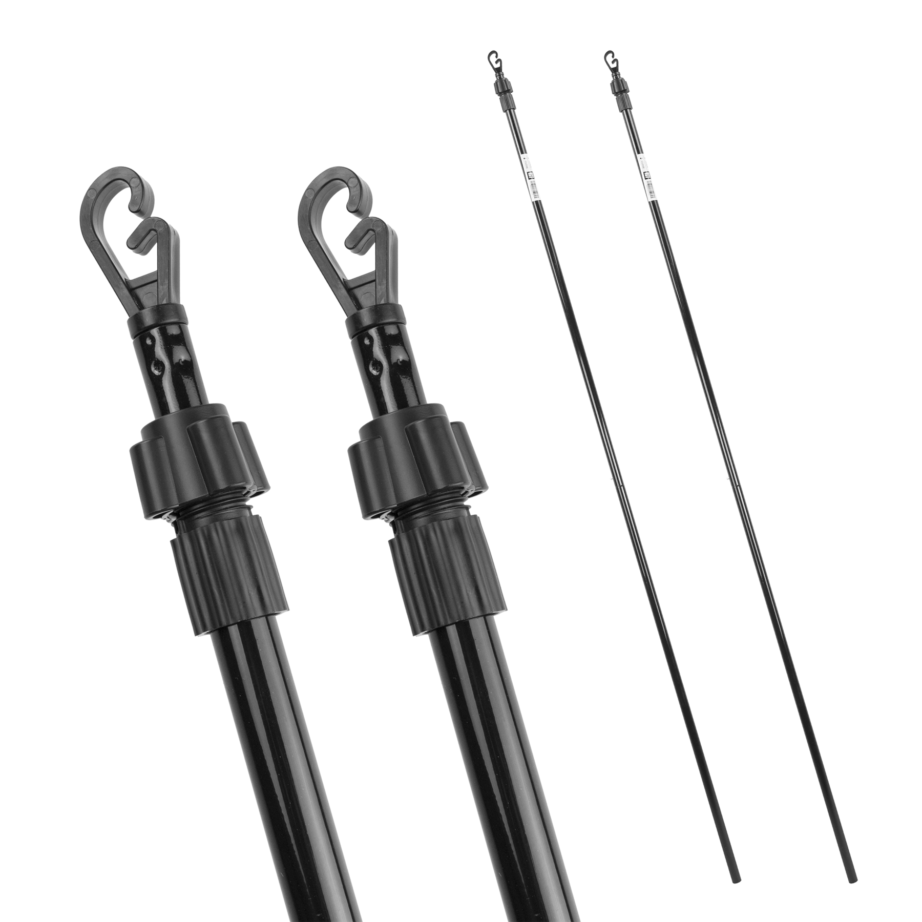 KCT 2.4m Extendable Washing Line Prop Pole - 2 Pack