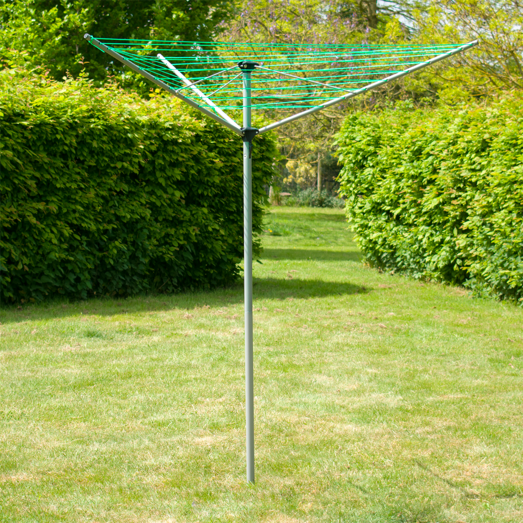 KCT 3 / 4 Arm Outdoor Rotary Washing Line Airers with Optional Covers