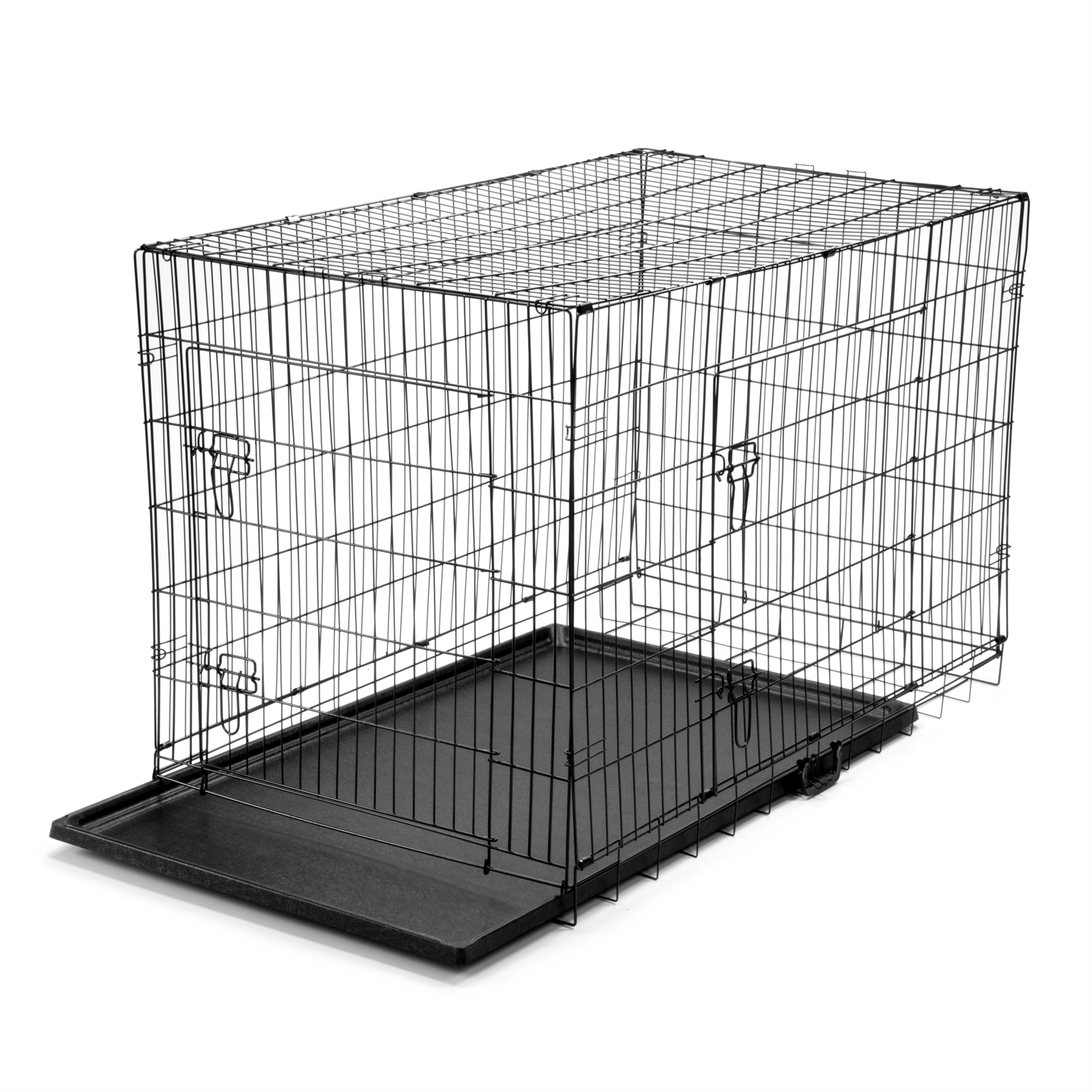 KCT Folding Pet Crates with Plastic Tray