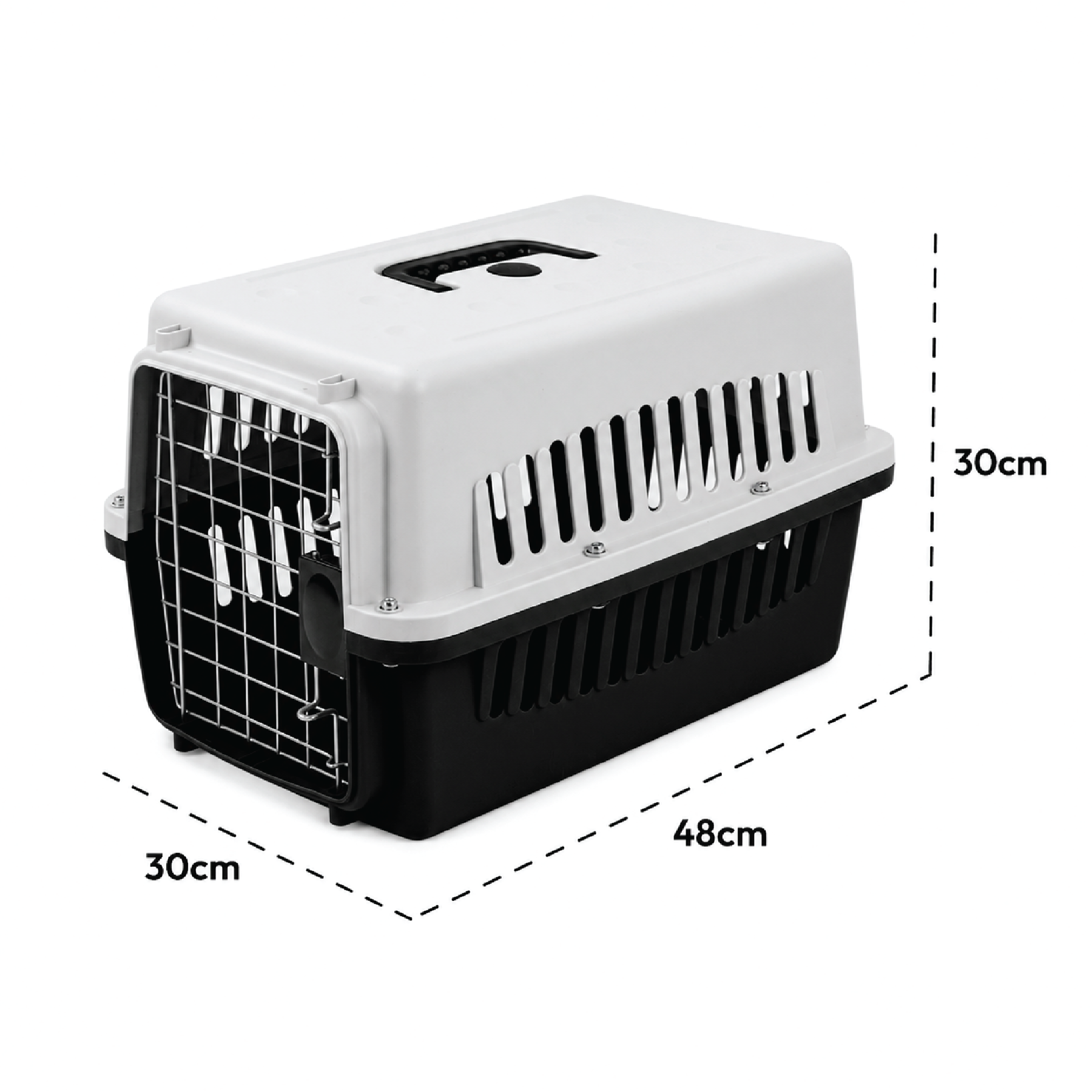 KCT Portable Plastic Pet Carrier Box Cat Dog Puppy Animal Cages