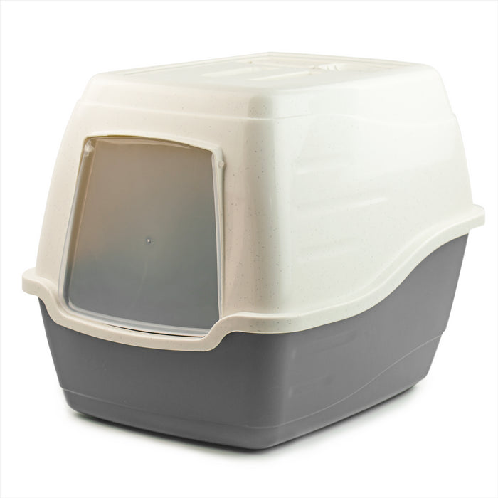 KCT Hooded Cat Litter Box/Tray Grey — KCT Direct - Main Image