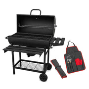 KCT Classic Barrel BBQ Grill & SmoSuker with Tool Set