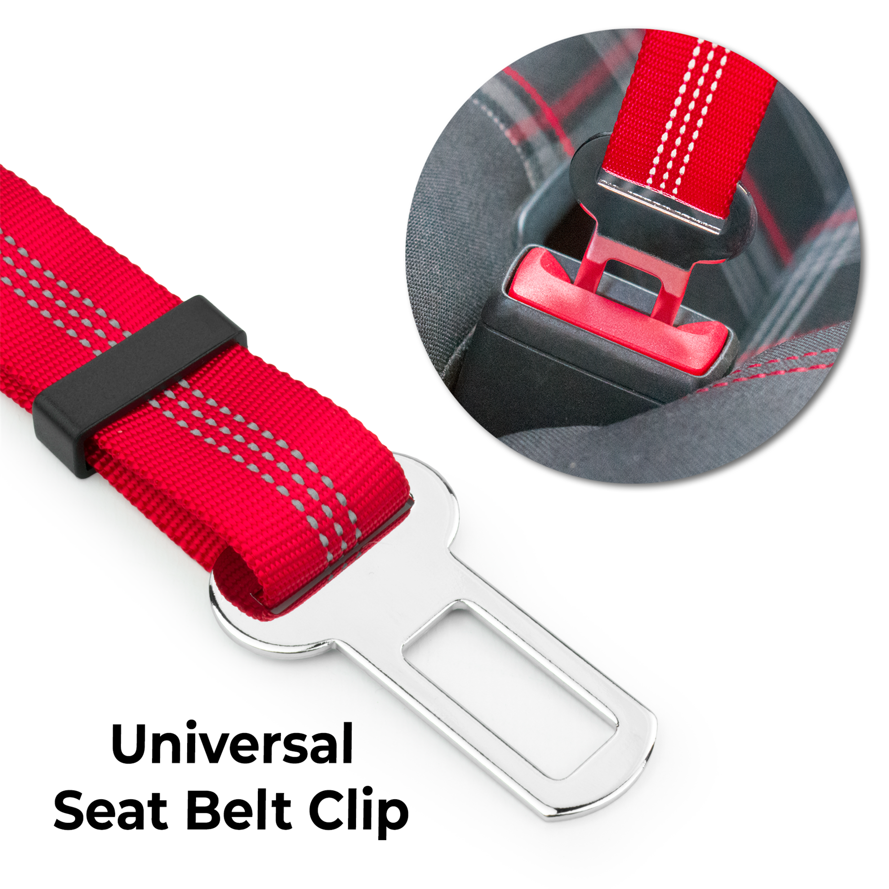 KCT 2 Pack Dog Seat Belt Clips Safety Harness