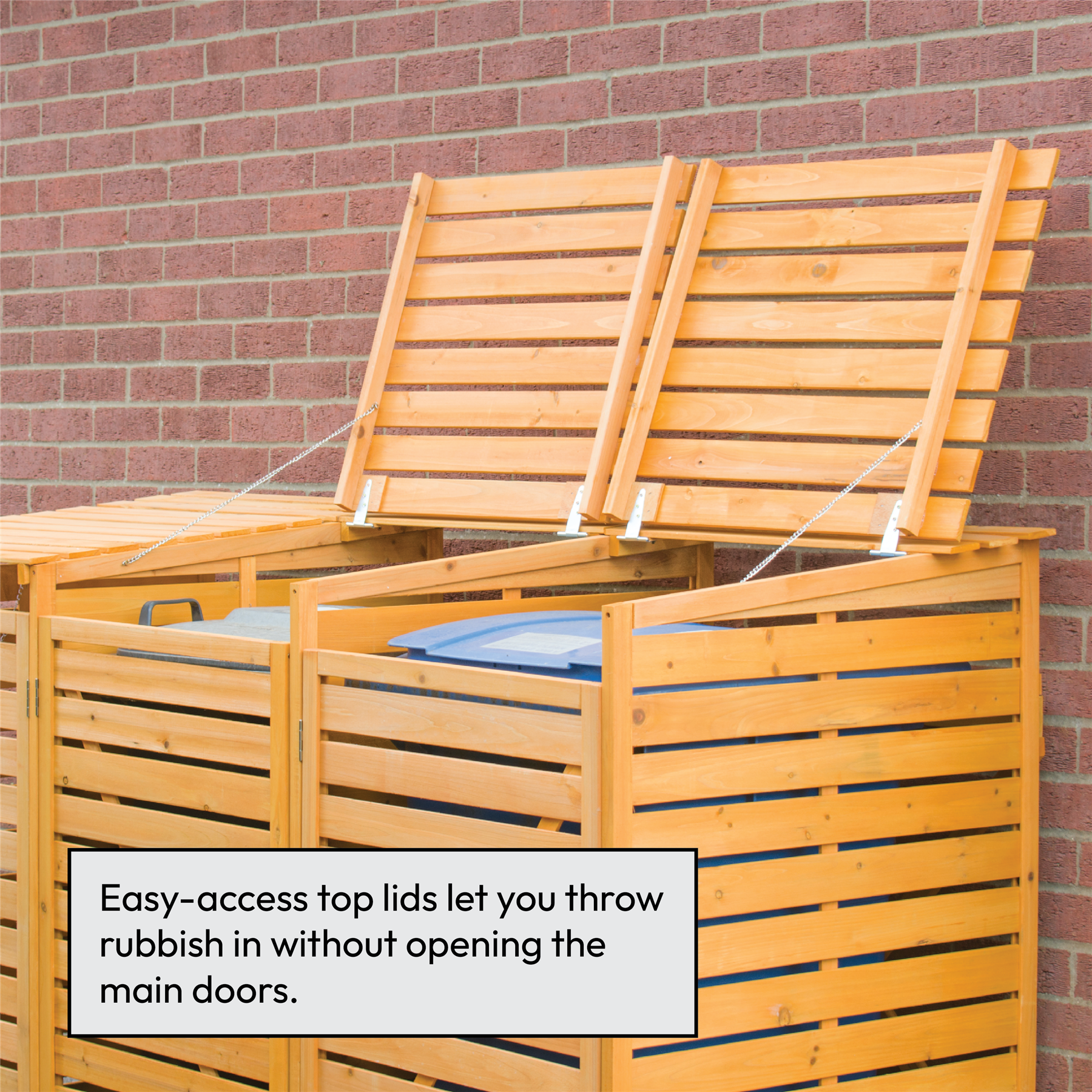 KCT Triple Wheelie Bin Storage Shed
