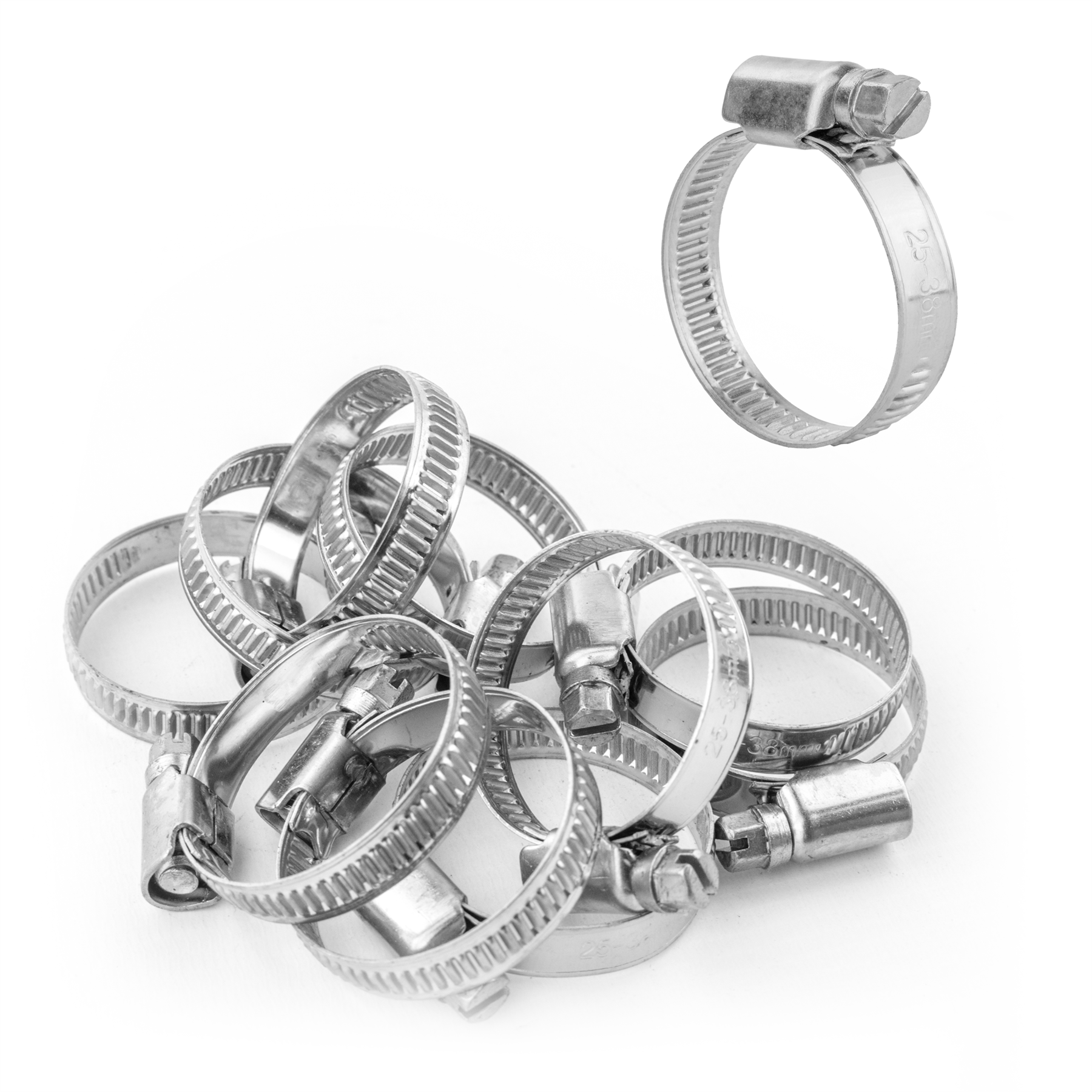 KCT Stainless Steel Hose Pipe Clip Tube Clamps for All types of Hose
