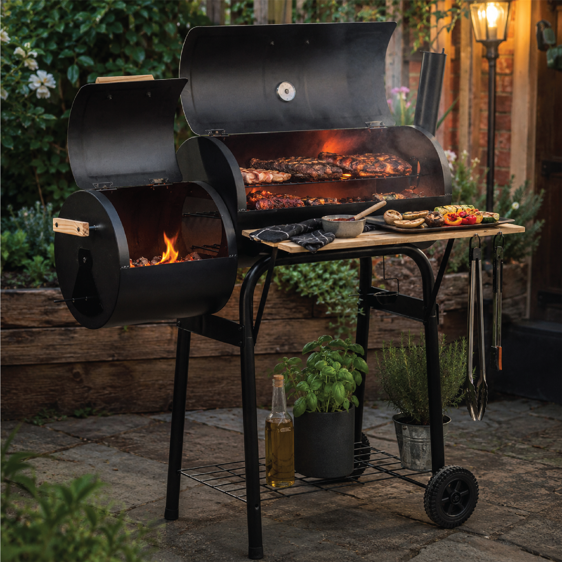KCT Outdoor Multifunction BBQ Smoker