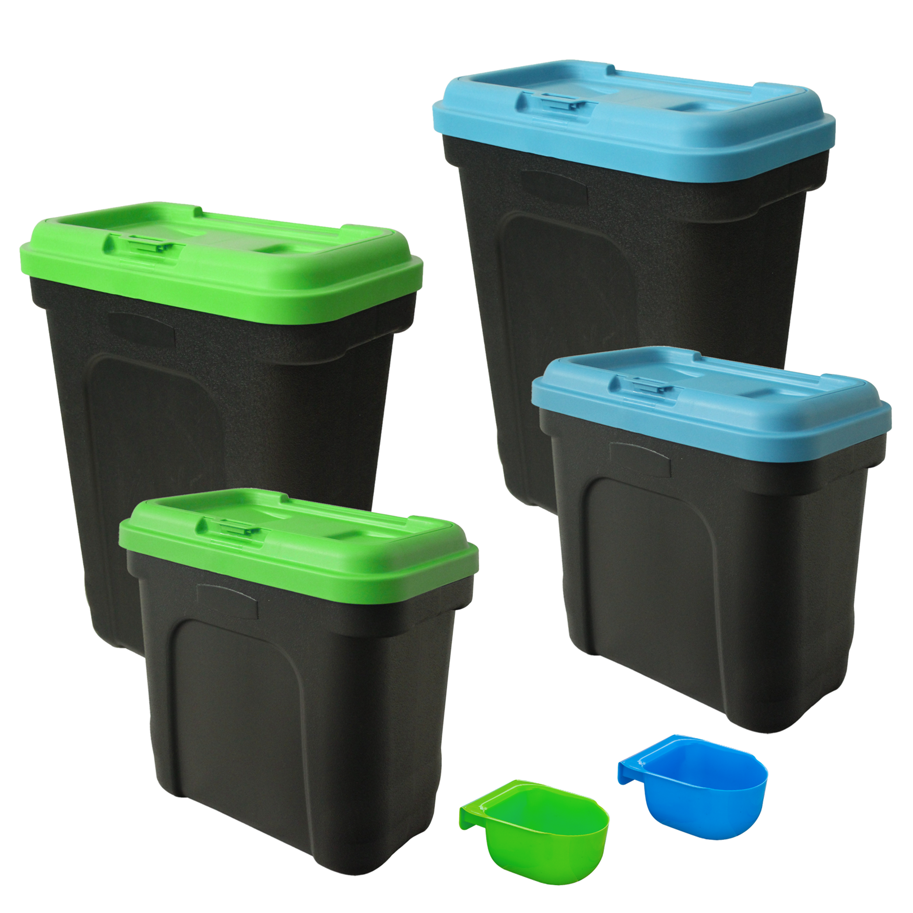 KCT Airtight Containers with Scoop for Dry Pet/Bird/Fish Food  - 7kg (15L) /15kg (30L)