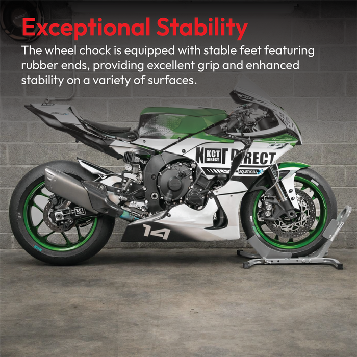 KCT Motorcycle Paddock Wheel Chock Stand