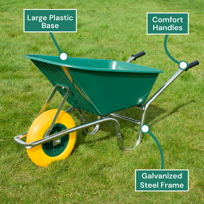 KCT 110 Litre Garden Steel Wheelbarrows