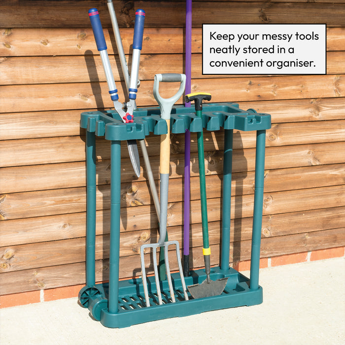 KCT Garden Tool Rack Trolley with Wheels