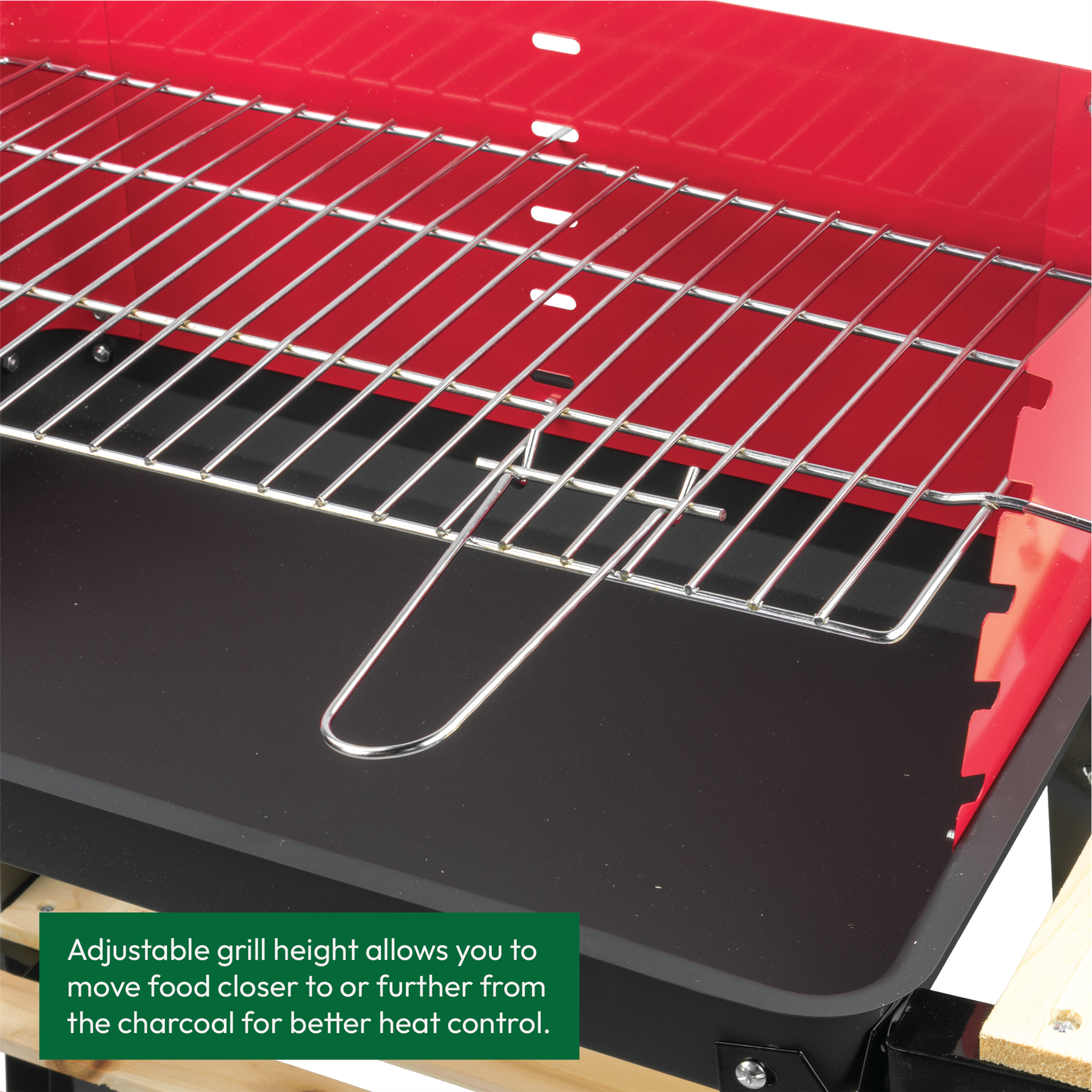 KCT Open Top BBQ Grill Garden Steel Camping Barbecue Trolley