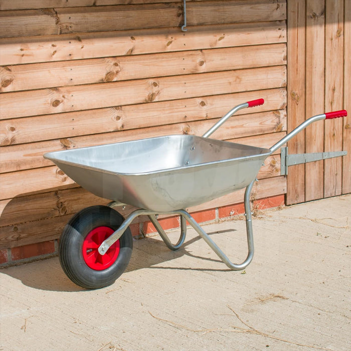 KCT 65 Litre Garden Galvanised Steel Wheelbarrow