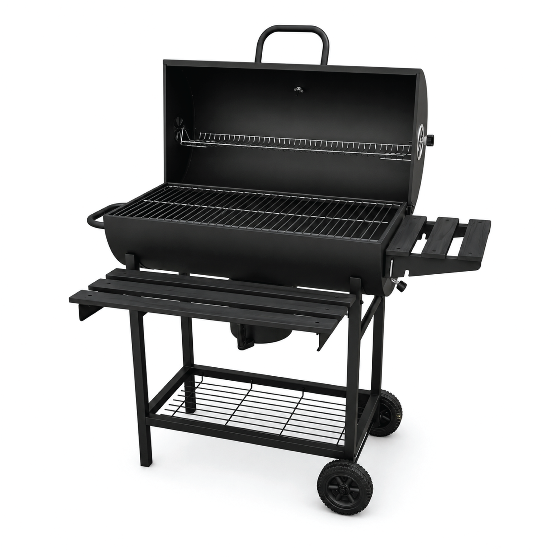 KCT Classic Barrel BBQ Grill & Smoker