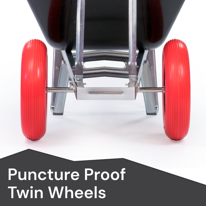KCT 160L XL Twin Wheelbarrow