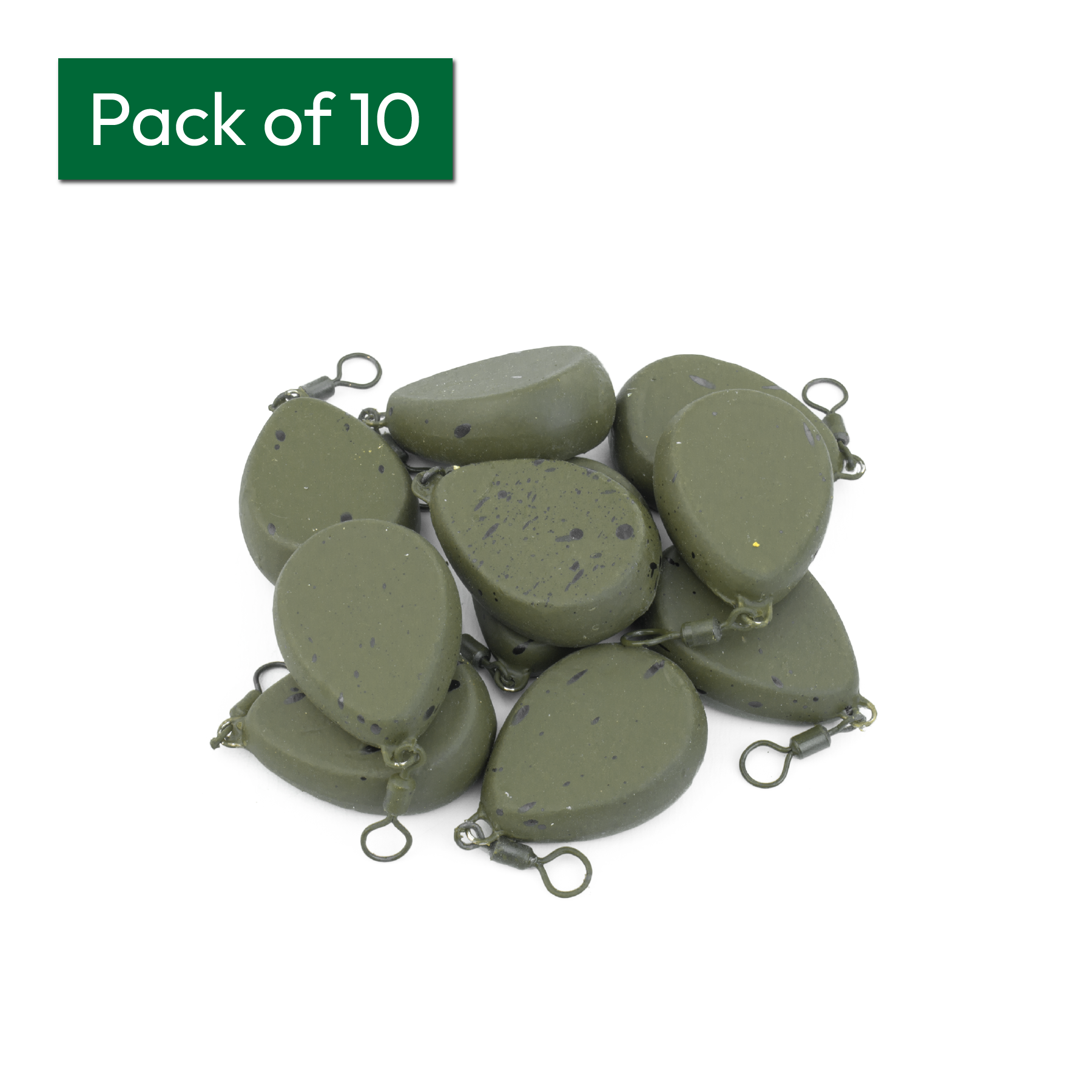 KCT Flat Pear Lead Fishing Weights