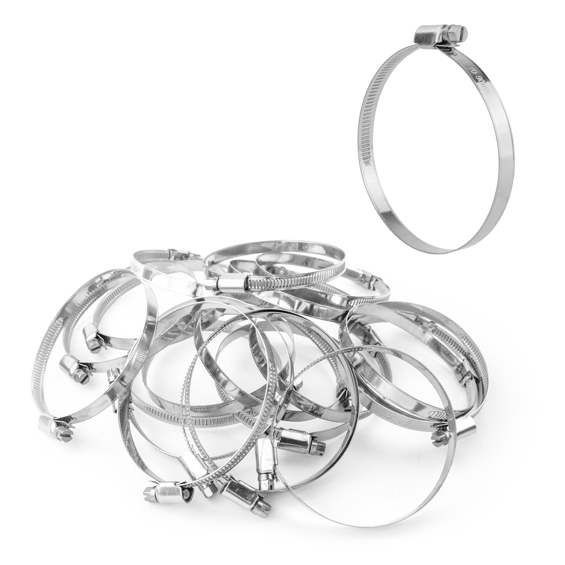 KCT Stainless Steel Hose Pipe Clip Tube Clamps for All types of Hose