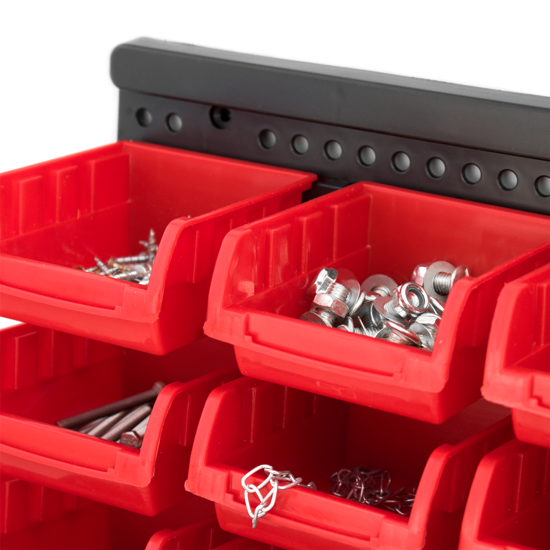 KCT 32pc Wall Mount Storage Bin Organiser