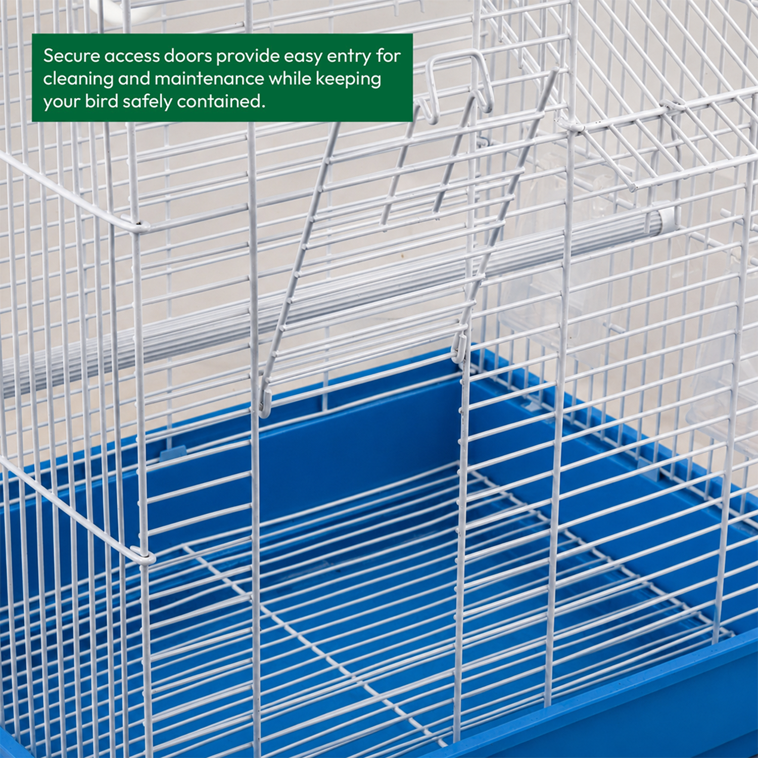 KCT Santiago Small Exotic Bird Travel Cage - Blue