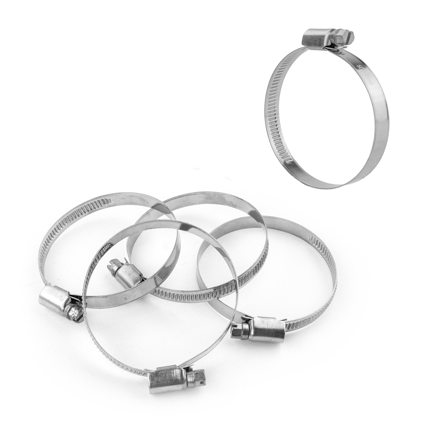 KCT Stainless Steel Hose Pipe Clip Tube Clamps for All types of Hose