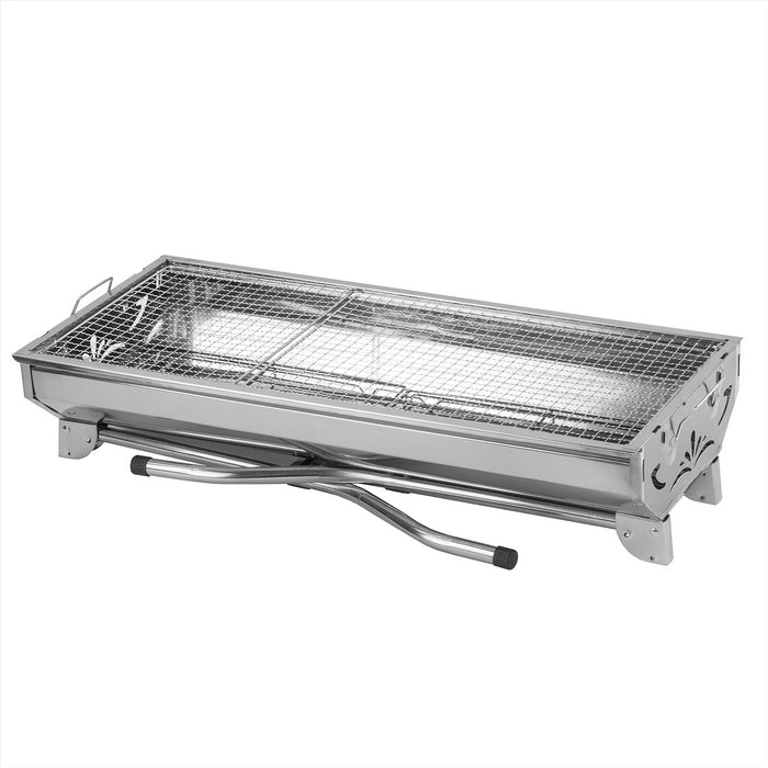 KCT Stainless Steel Portable Folding BBQ Charcoal Barbecue Grill