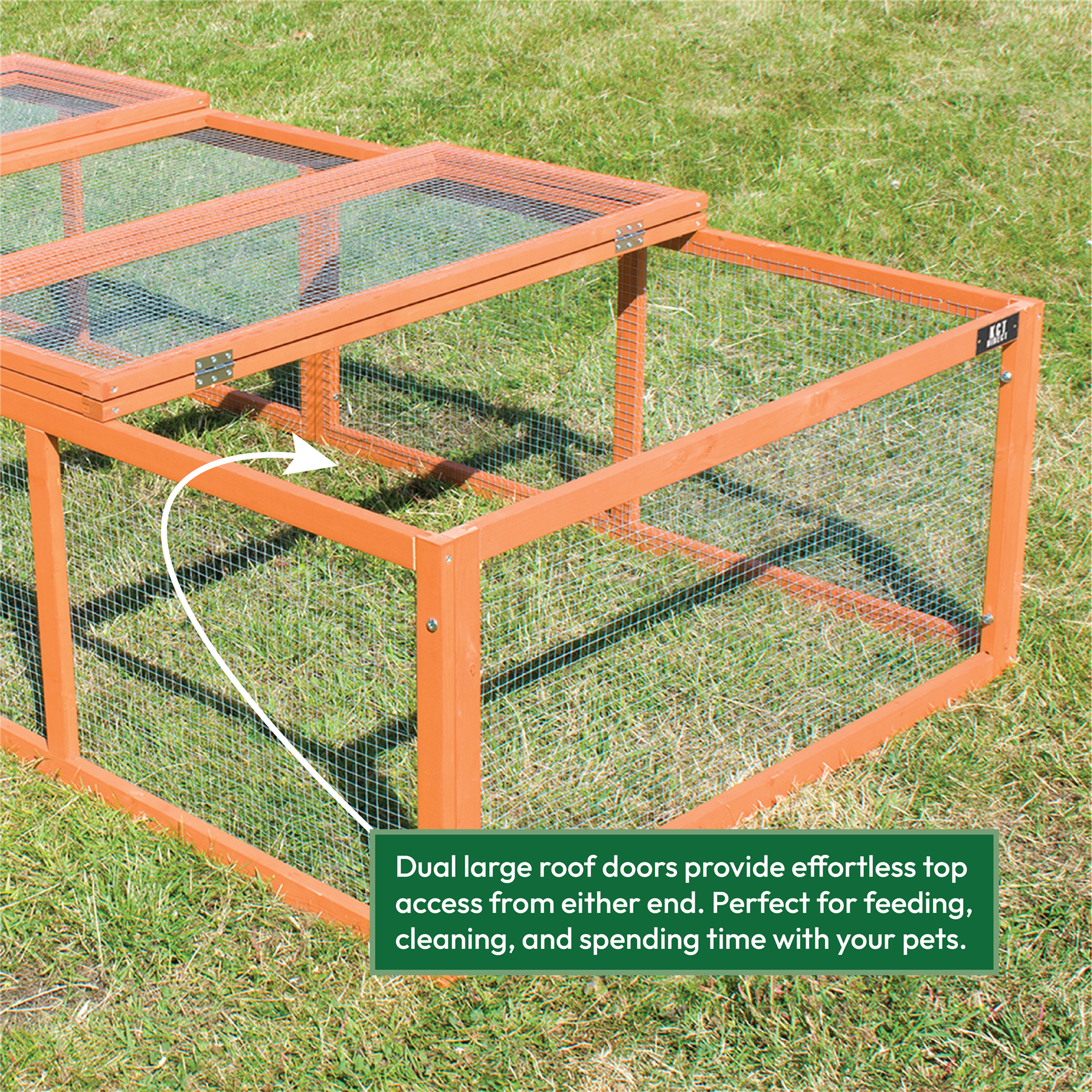 KCT 8ft Wooden Pet Run