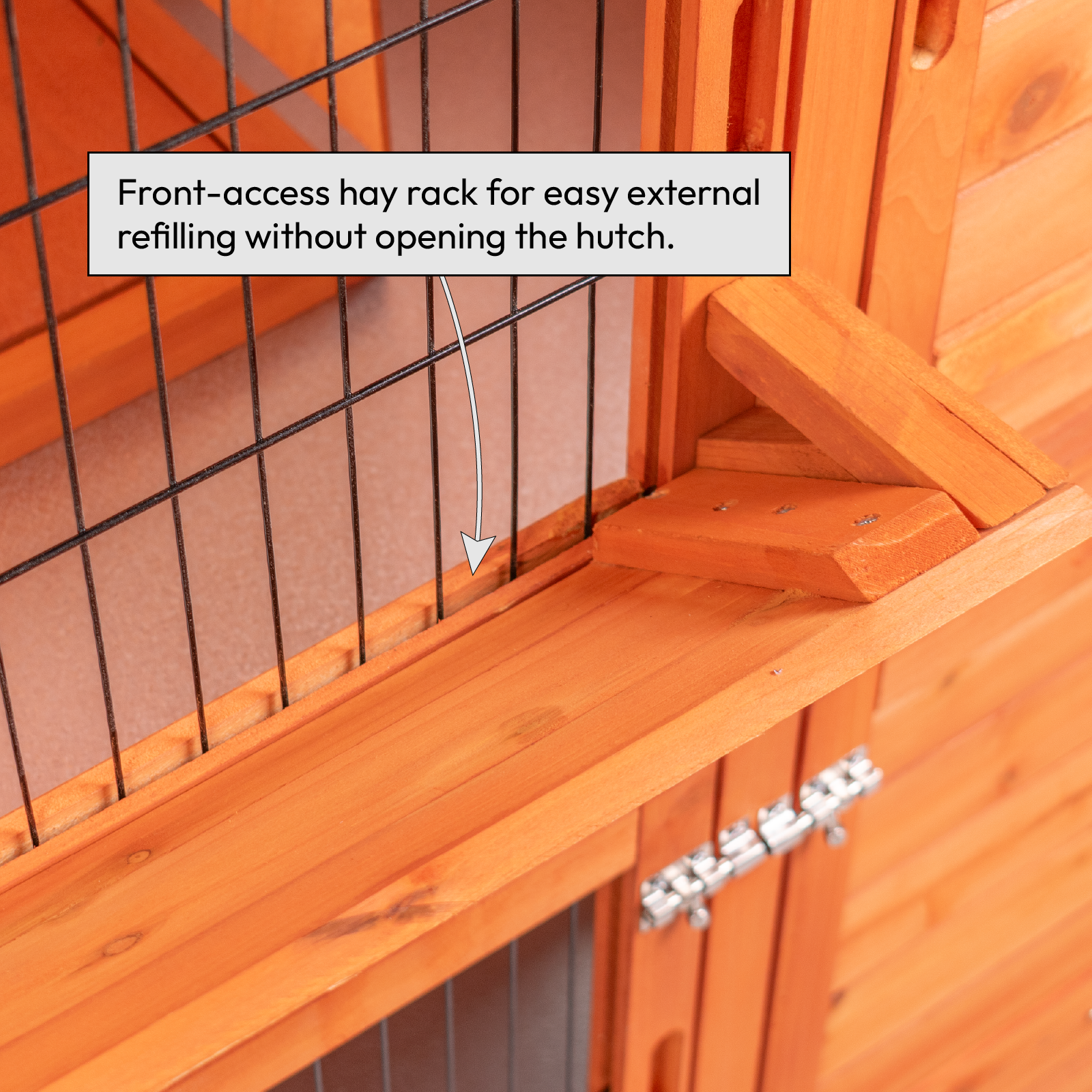 KCT Milan Large Two Tier Rabbit Hutch with Enclosed Run