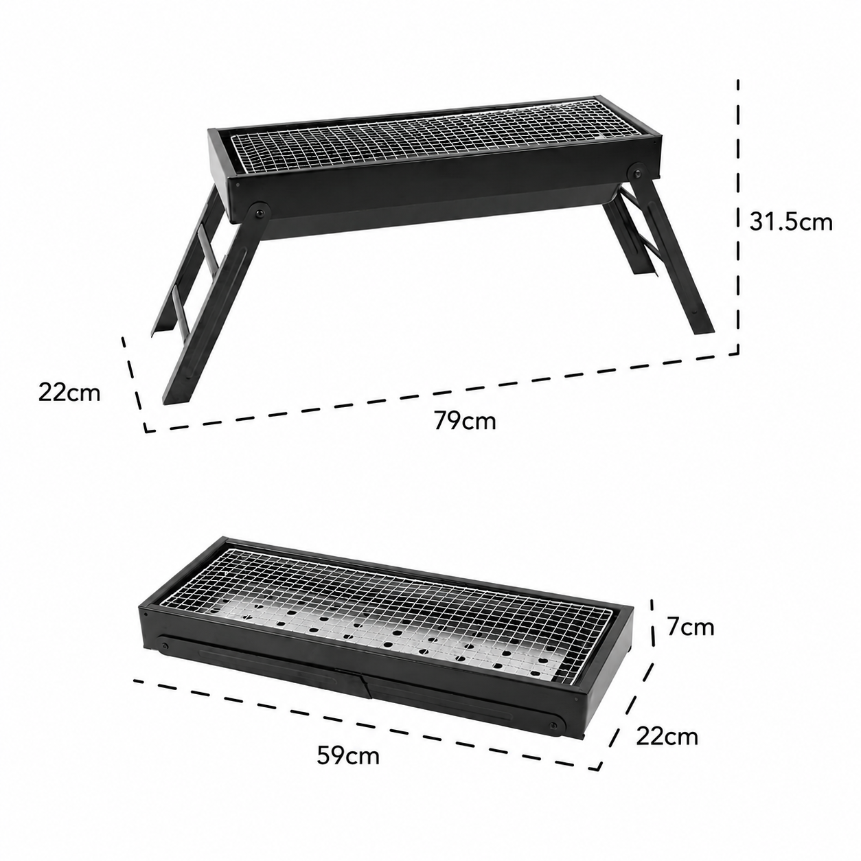 KCT Portable Folding BBQ Grill
