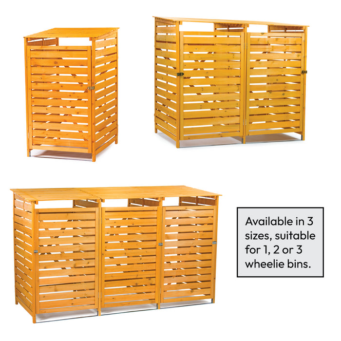 KCT Double Wheelie Bin Storage Shed