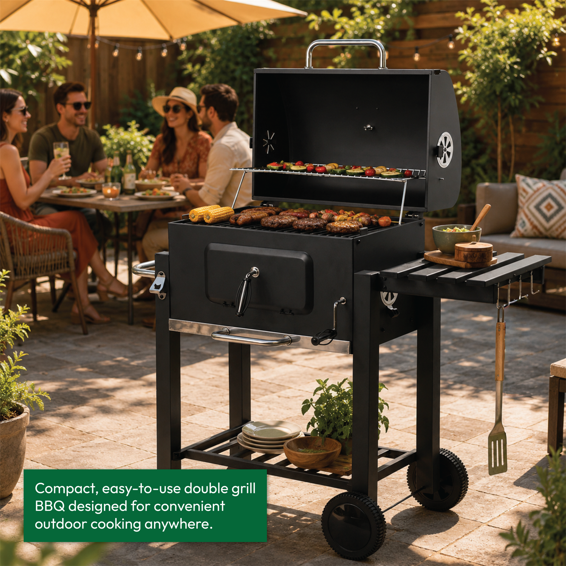 KCT Deluxe Charcoal BBQ Grill
