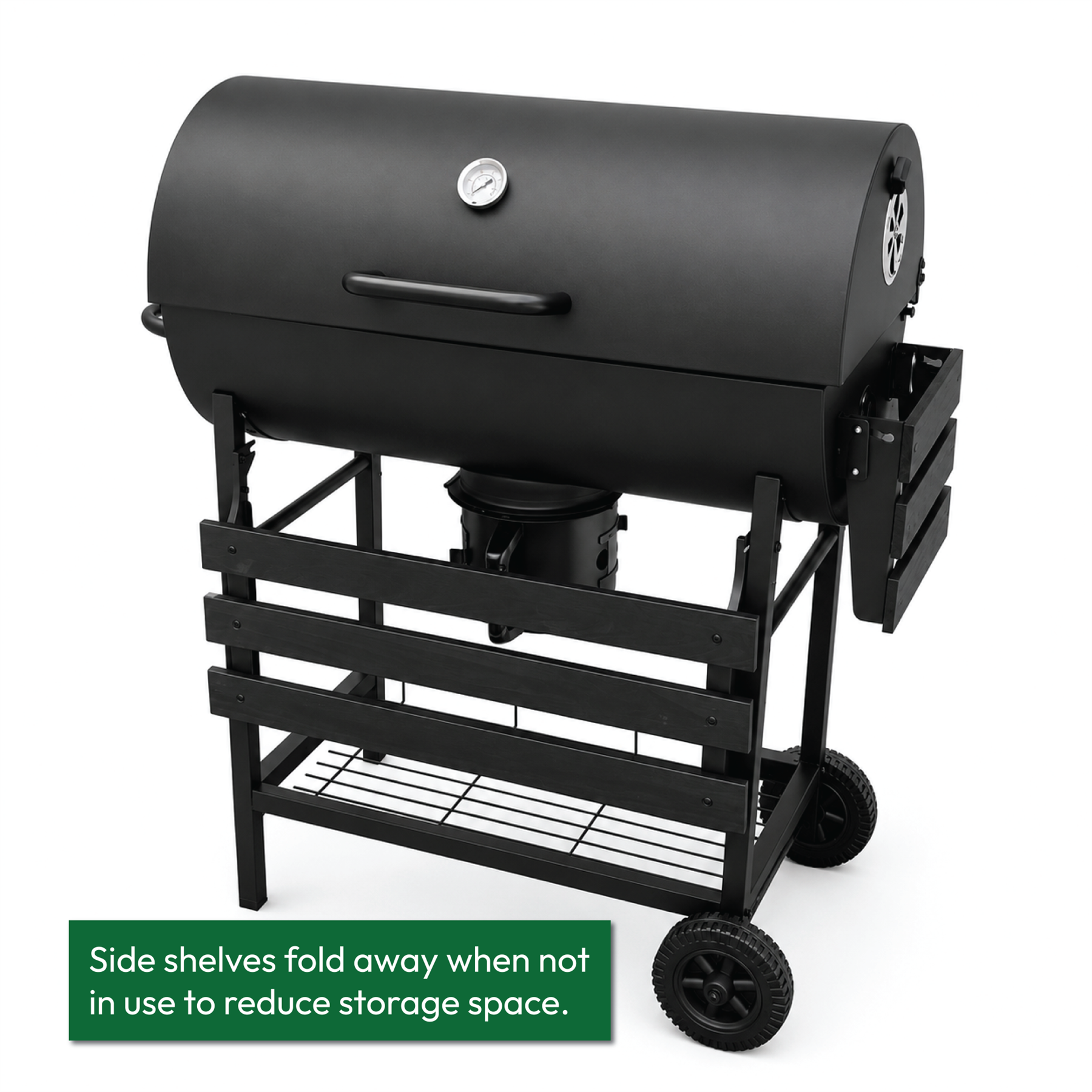 KCT Classic Barrel BBQ Grill & SmoSuker with Tool Set