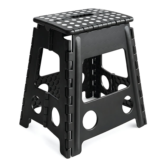 KCT Folding Multi Purpose Household Foldaway Step Stool Black