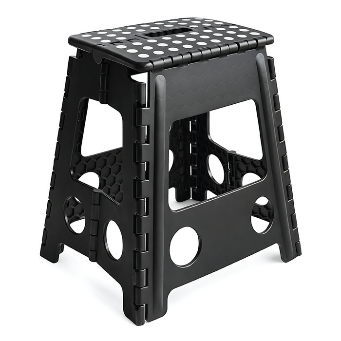 KCT Folding Multi Purpose Household Foldaway Step Stool Black