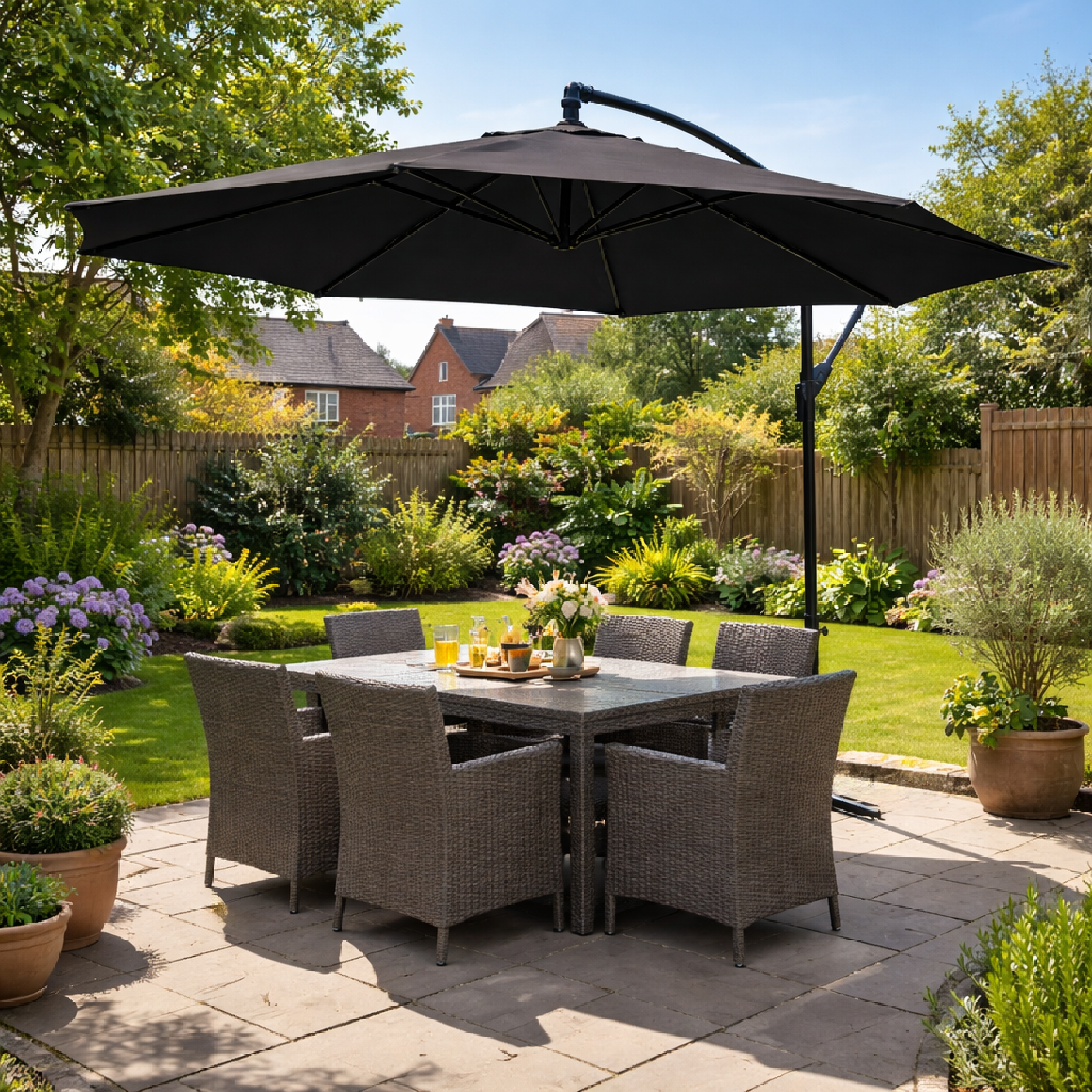 KCT 3m Large Cantilever Garden Parasols Only