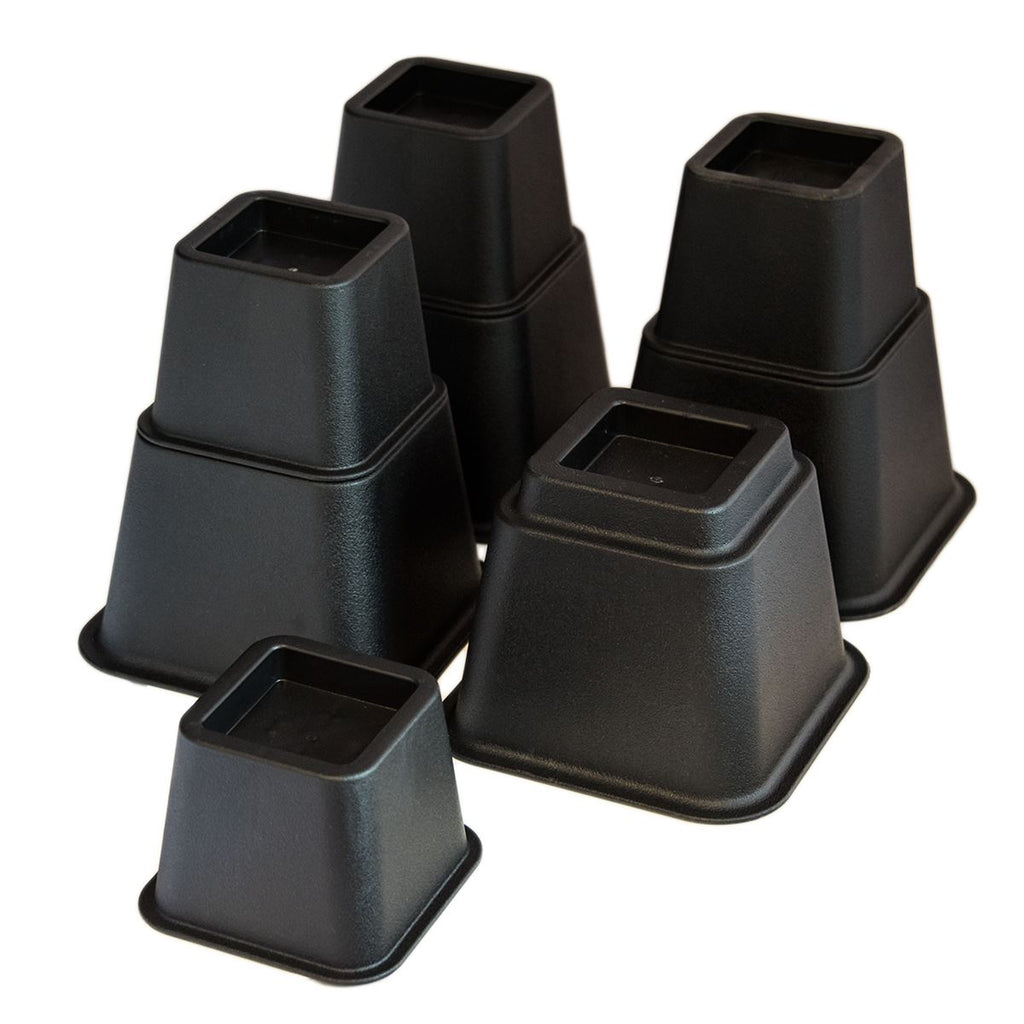 36 Pack Furniture Risers Adjustable Bed Risers Square Stackable Desk ...