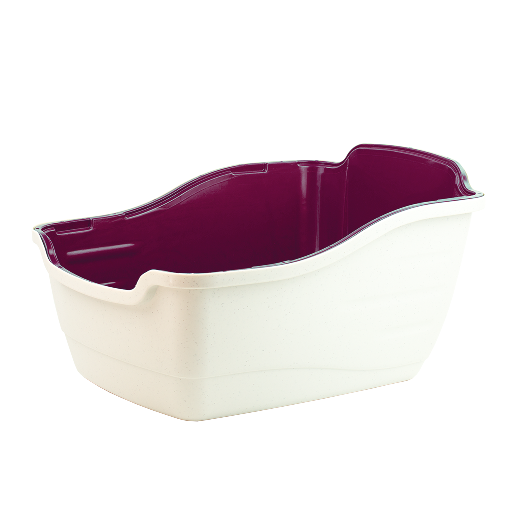 KCT Hooded Cat Litter Box/Tray - Burgundy