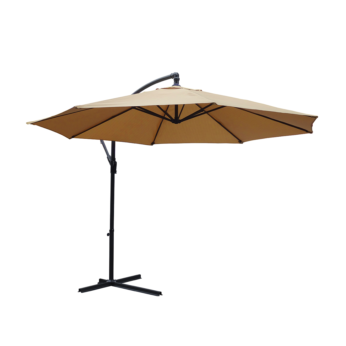 KCT 3m Large Cantilever Garden Parasols with Base and Cover Kit
