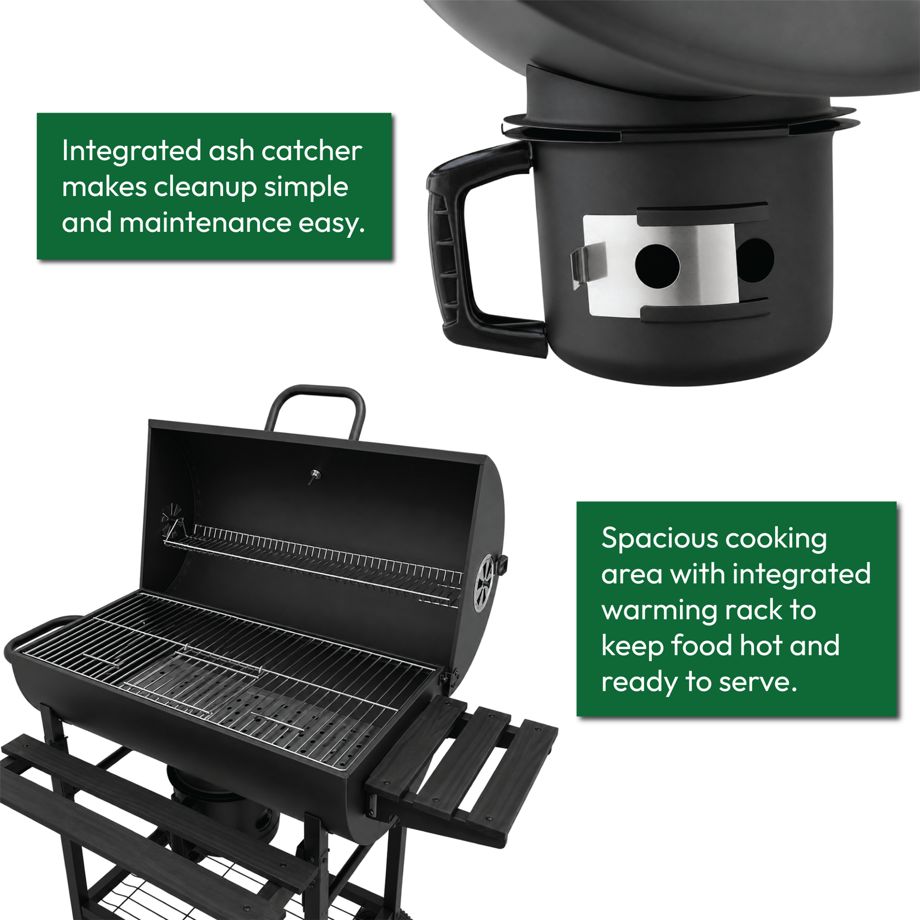 KCT Classic Barrel BBQ Grill & SmoSuker with Tool Set