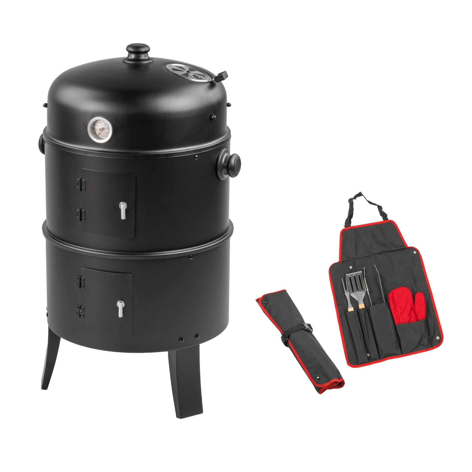 KCT Upright BBQ Smoker with Tool Set