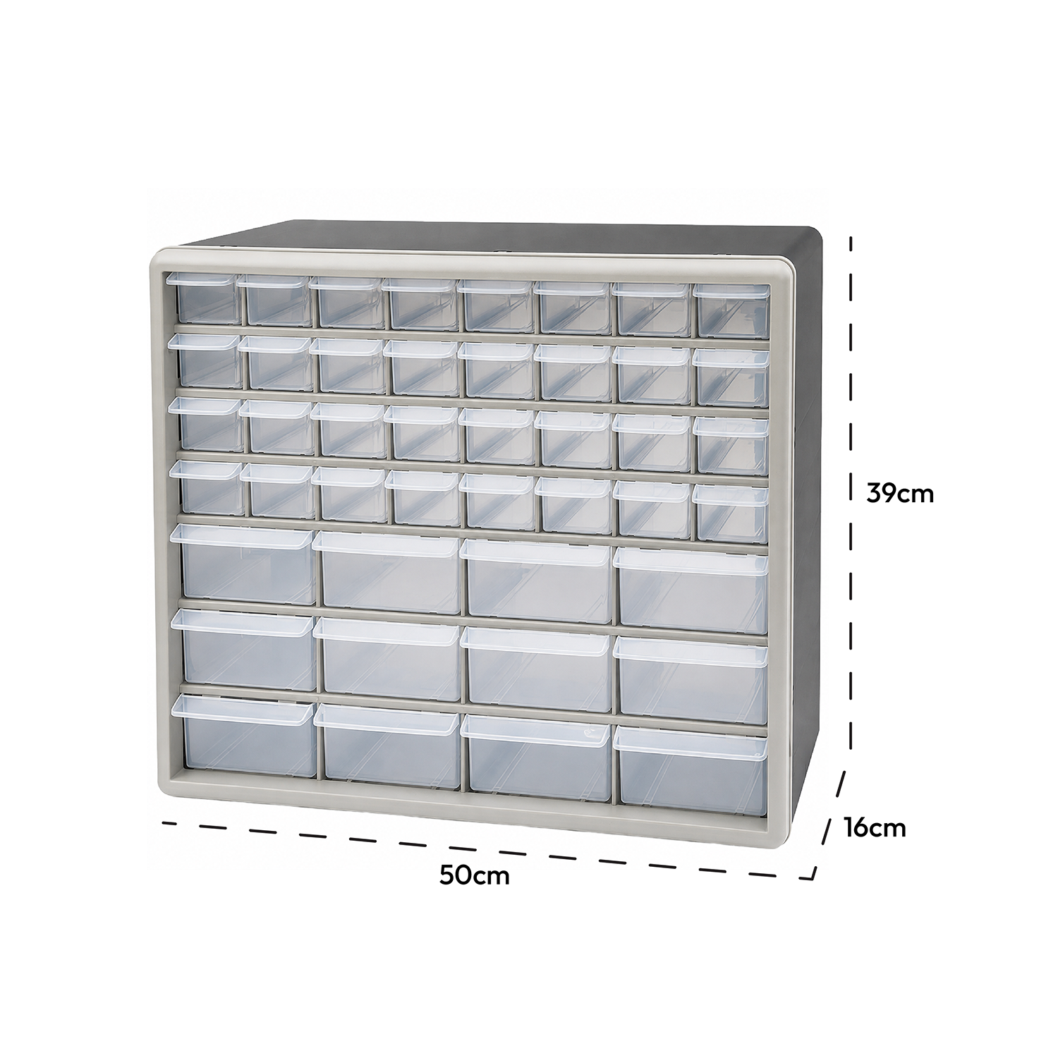 KCT Plastic Multi Compartment Wall Mountable Storage Drawer Units