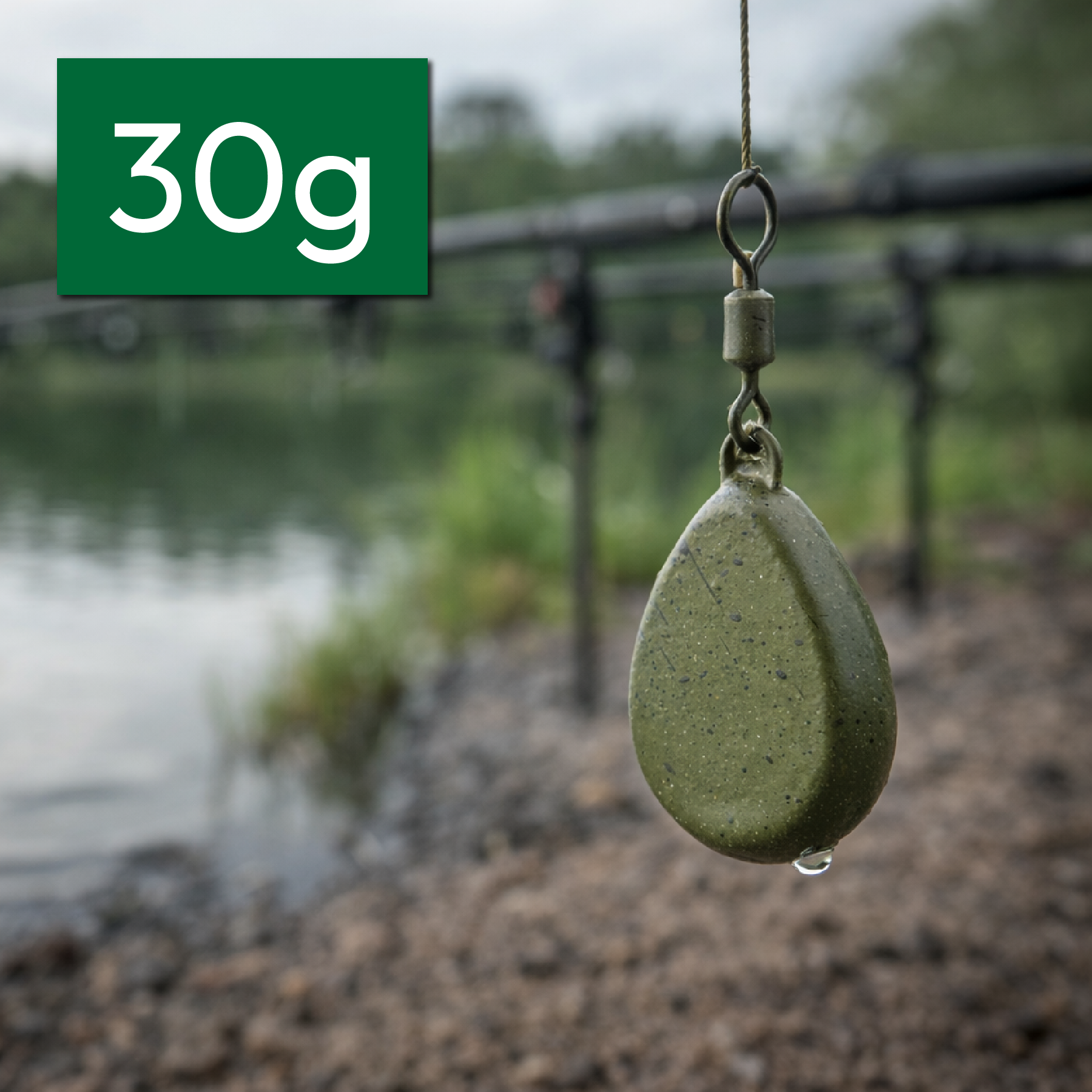 KCT Flat Pear Lead Fishing Weights