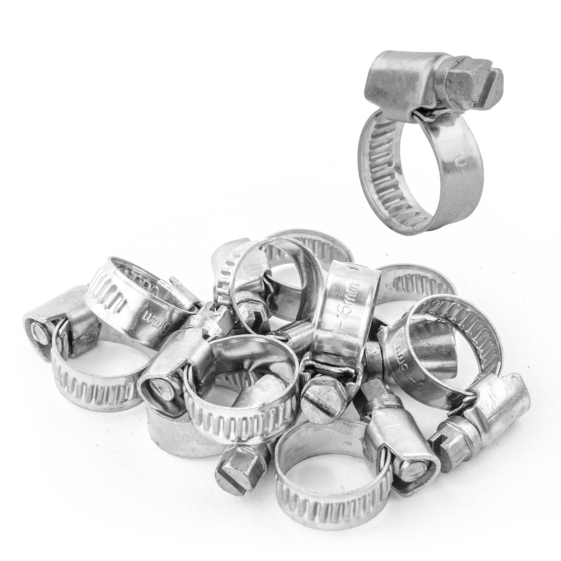 KCT Stainless Steel Hose Pipe Clip Tube Clamps for All types of Hose