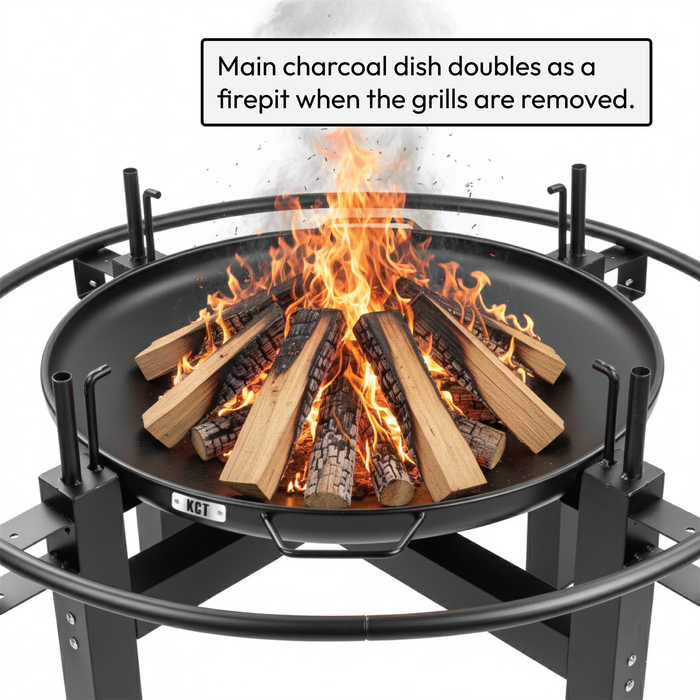KCT Outdoor BBQ Grill with Rotisserie