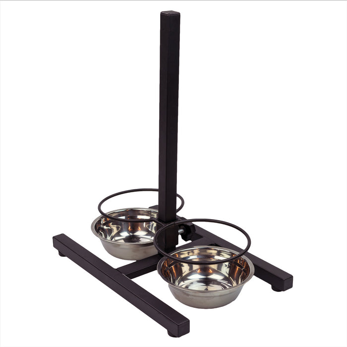 KCT Adjustable Pet Stand with 2 Bowls