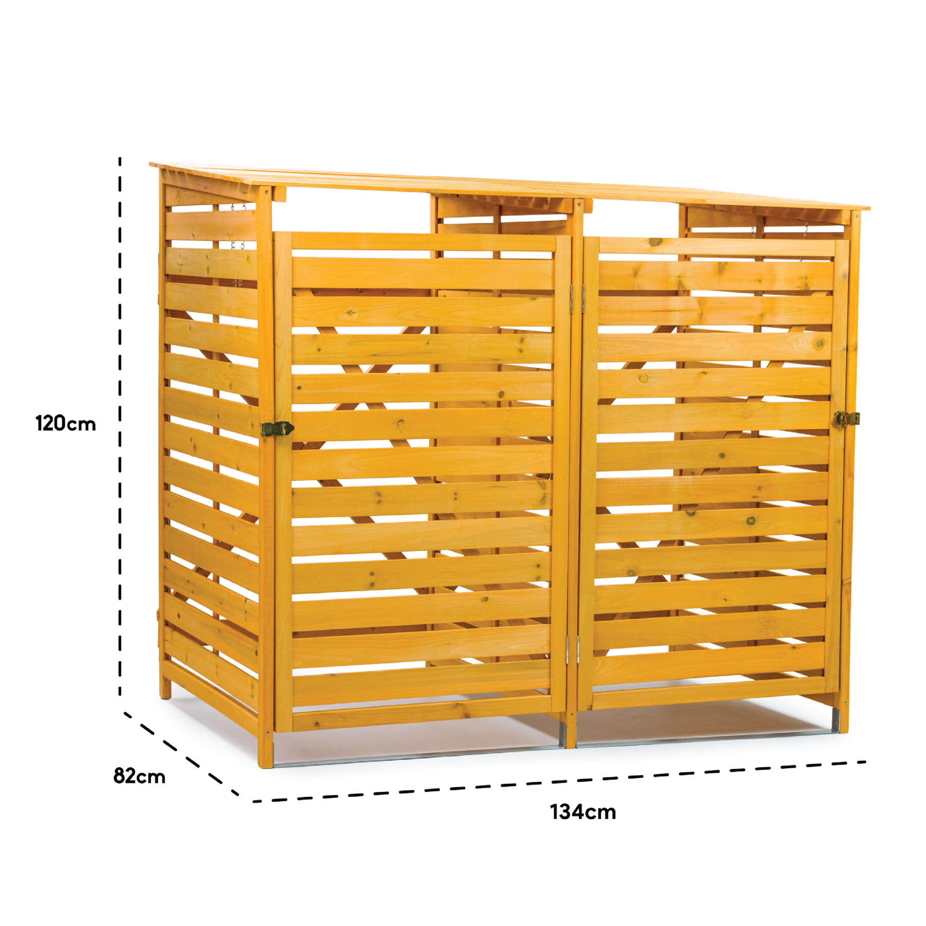 KCT Double Wheelie Bin Store - 2 Pack