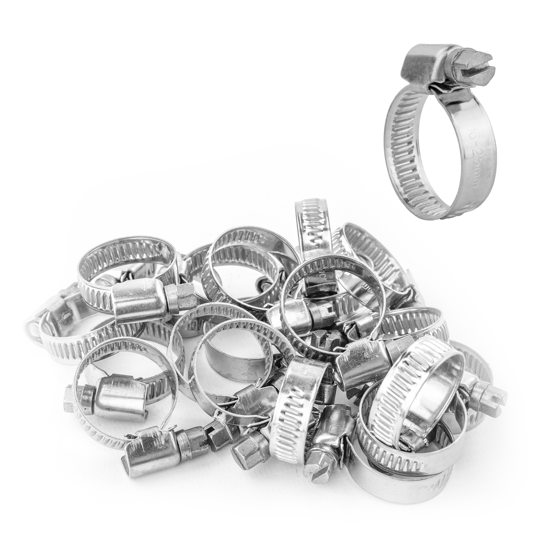 KCT Stainless Steel Hose Pipe Clip Tube Clamps for All types of Hose