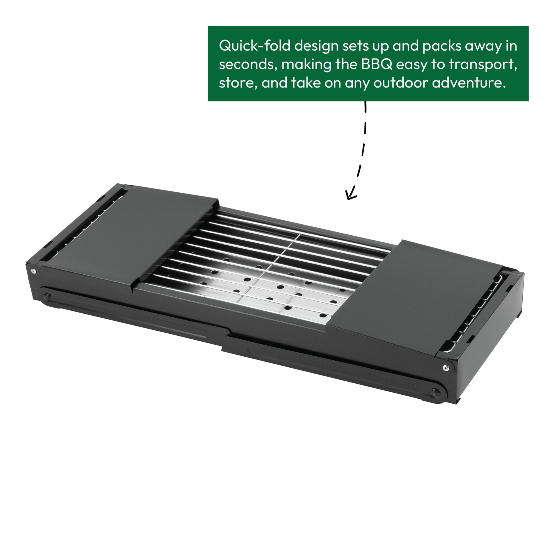 KCT Foldable BBQ With Side Shelves