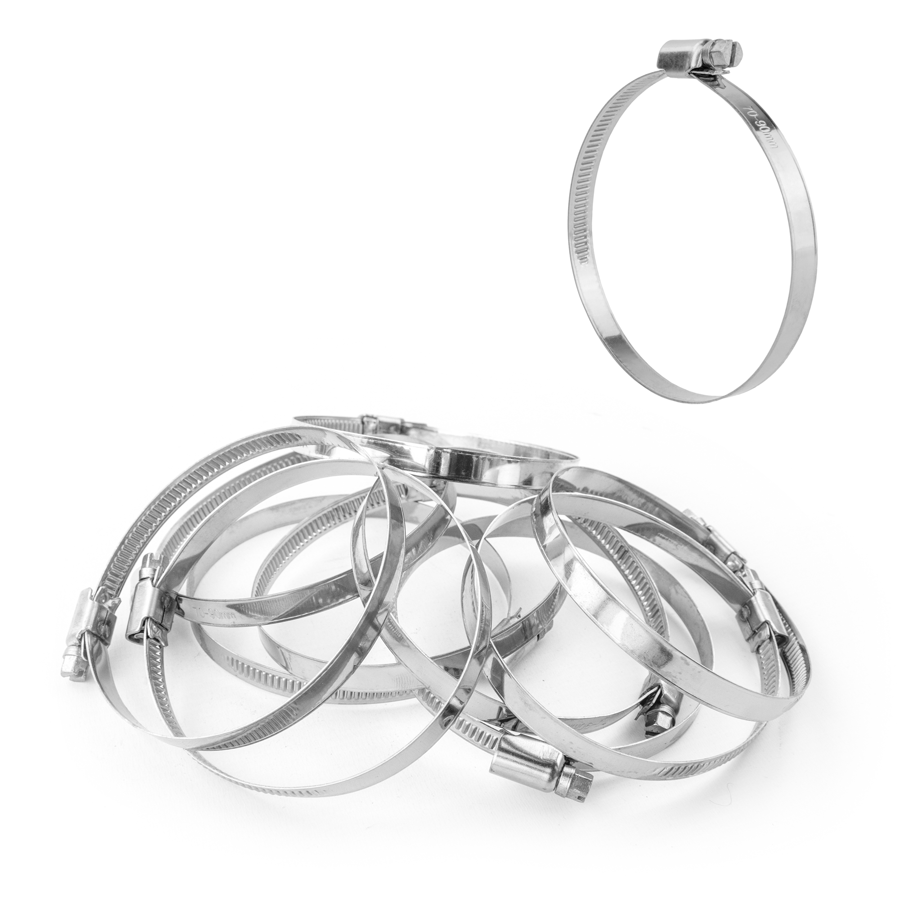 KCT Stainless Steel Hose Pipe Clip Tube Clamps for All types of Hose
