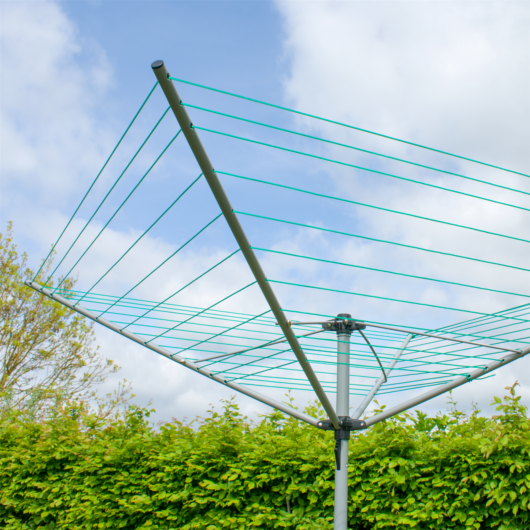 KCT 3 / 4 Arm Outdoor Rotary Washing Line Airers with Optional Covers
