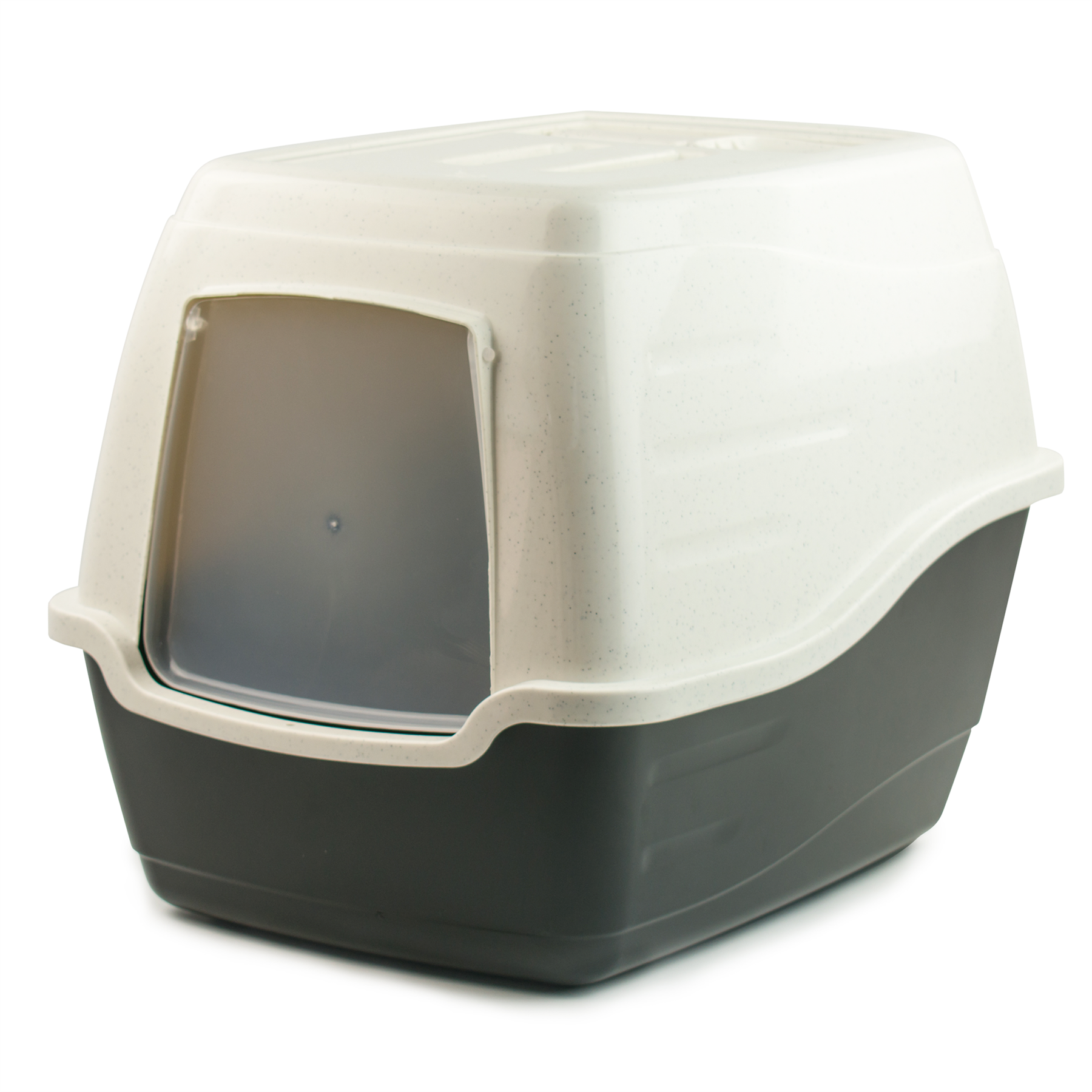 KCT Hooded Cat Litter Box/ Tray- Black